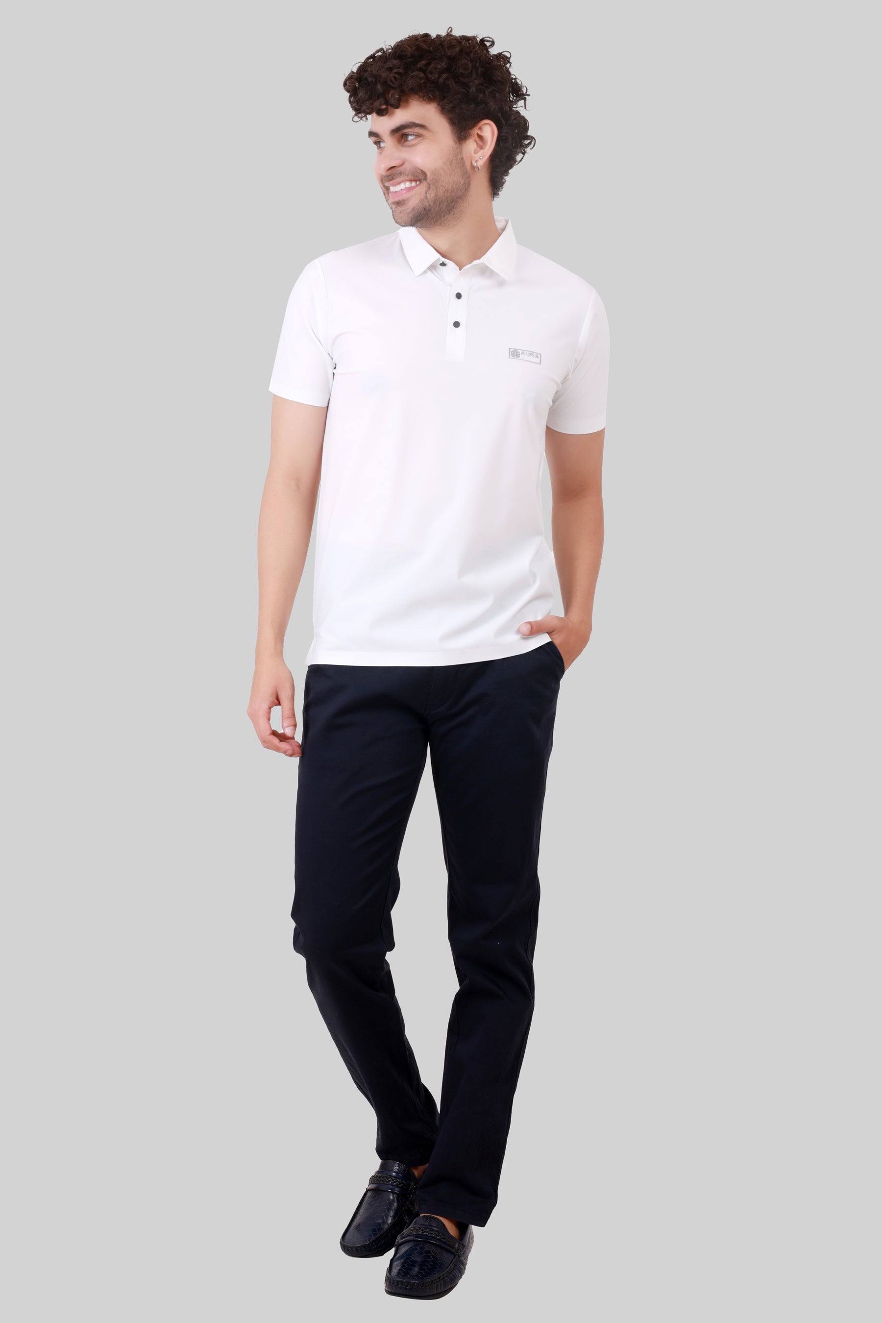 SEAMLESS NYLON COTTON T-SHIRT