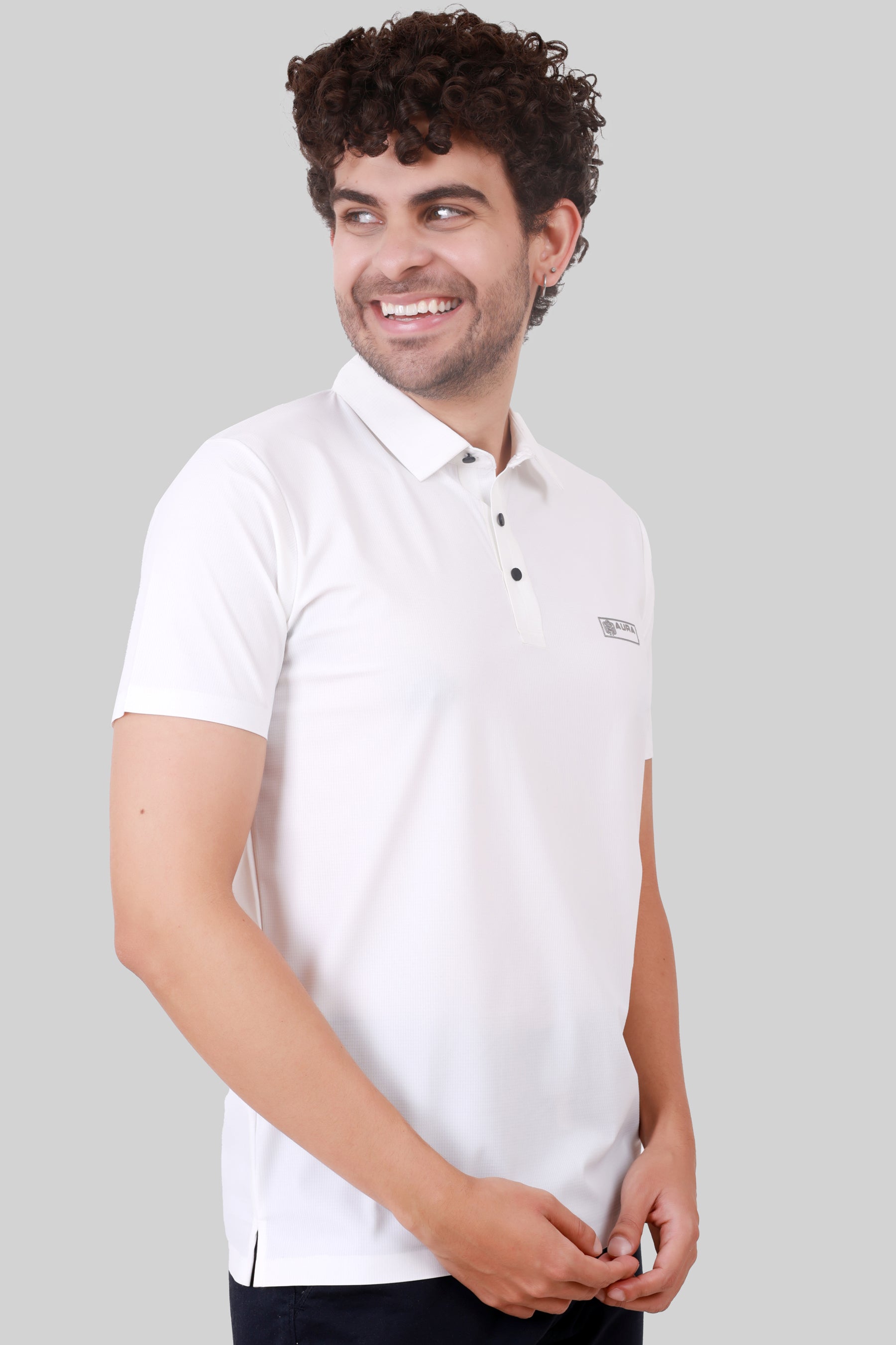 SEAMLESS NYLON COTTON T-SHIRT