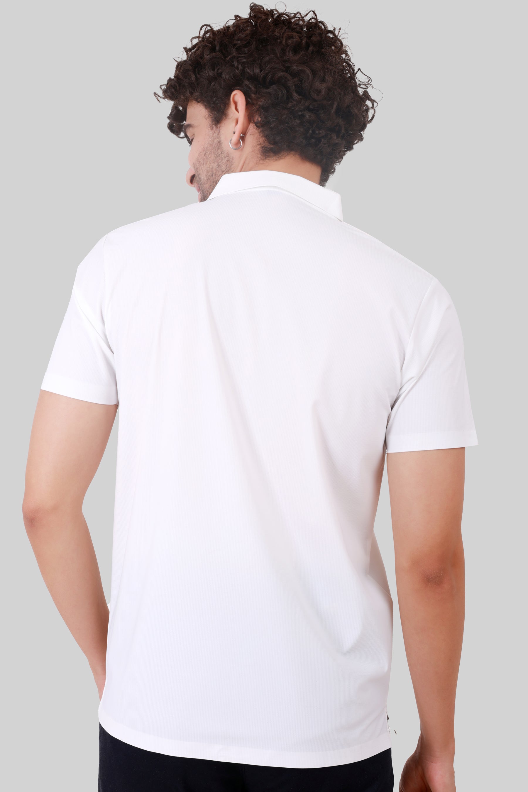 SEAMLESS NYLON COTTON T-SHIRT