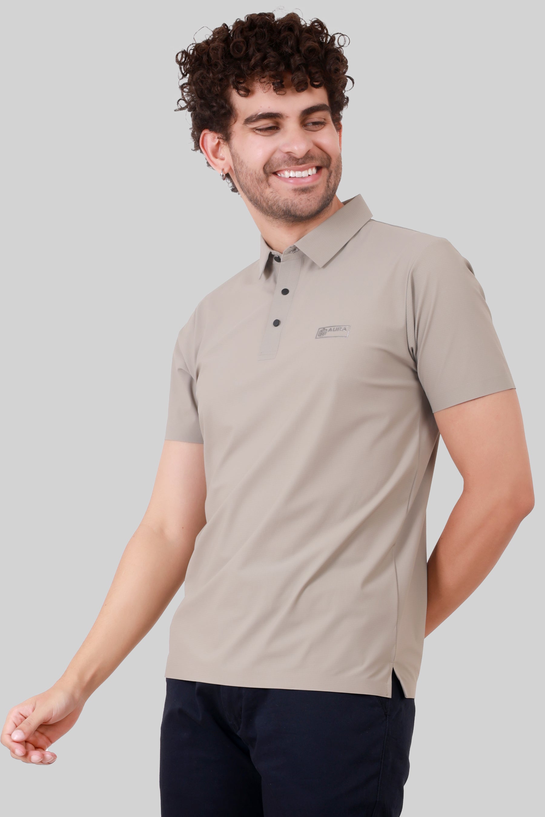 SEAMLESS NYLON COTTON T-SHIRT