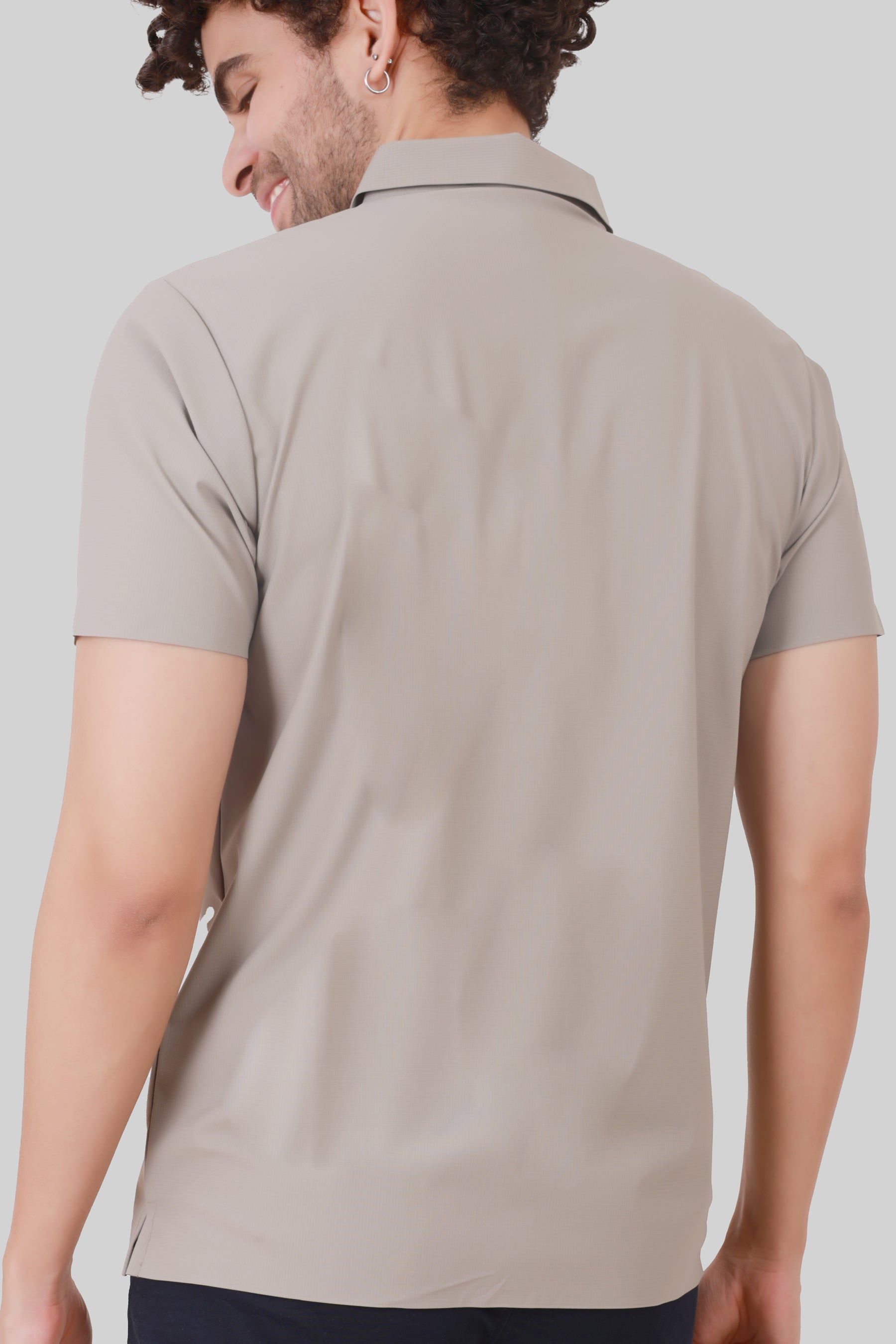SEAMLESS NYLON COTTON T-SHIRT