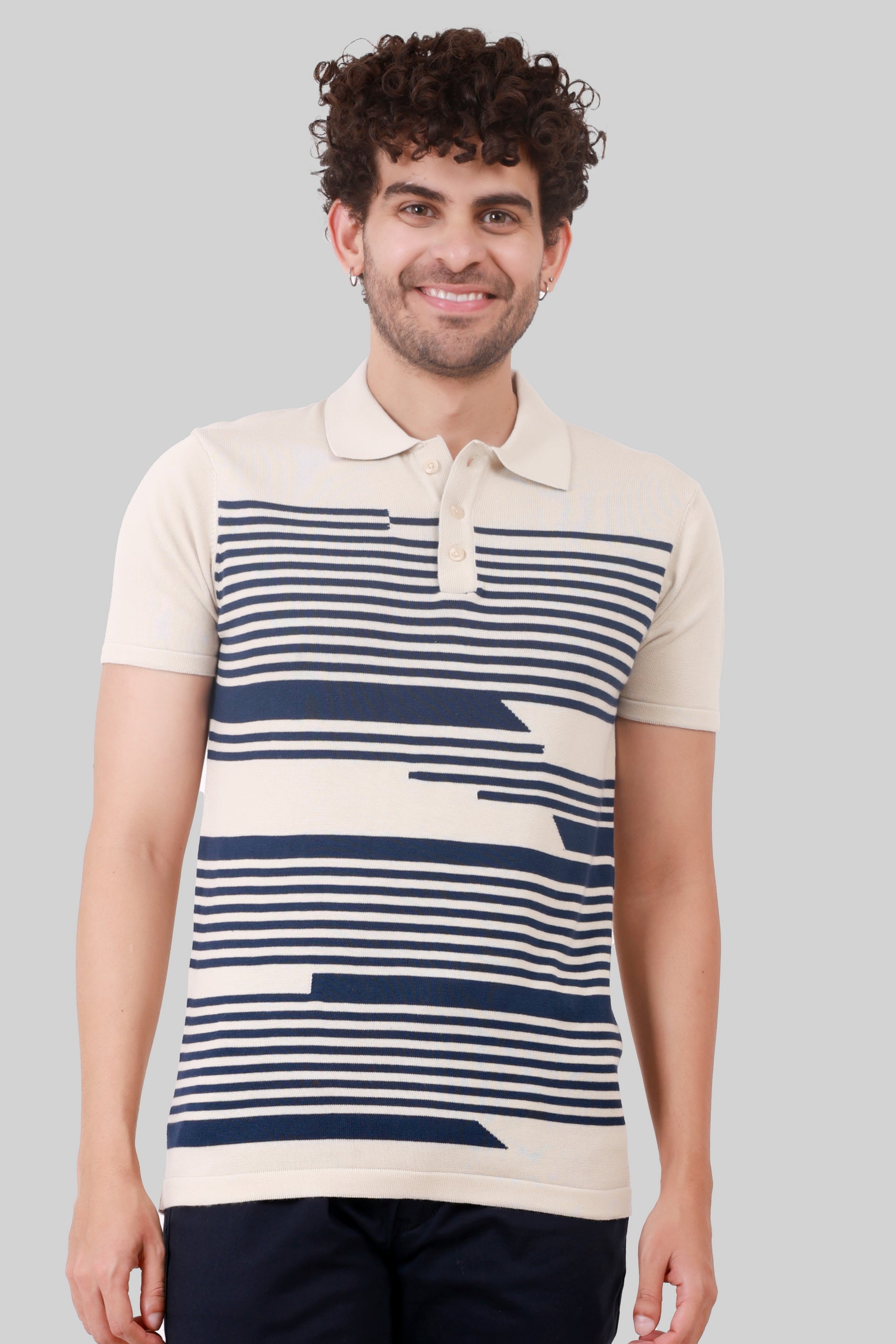 KNITTED COTTON COMPACT T-SHIRT