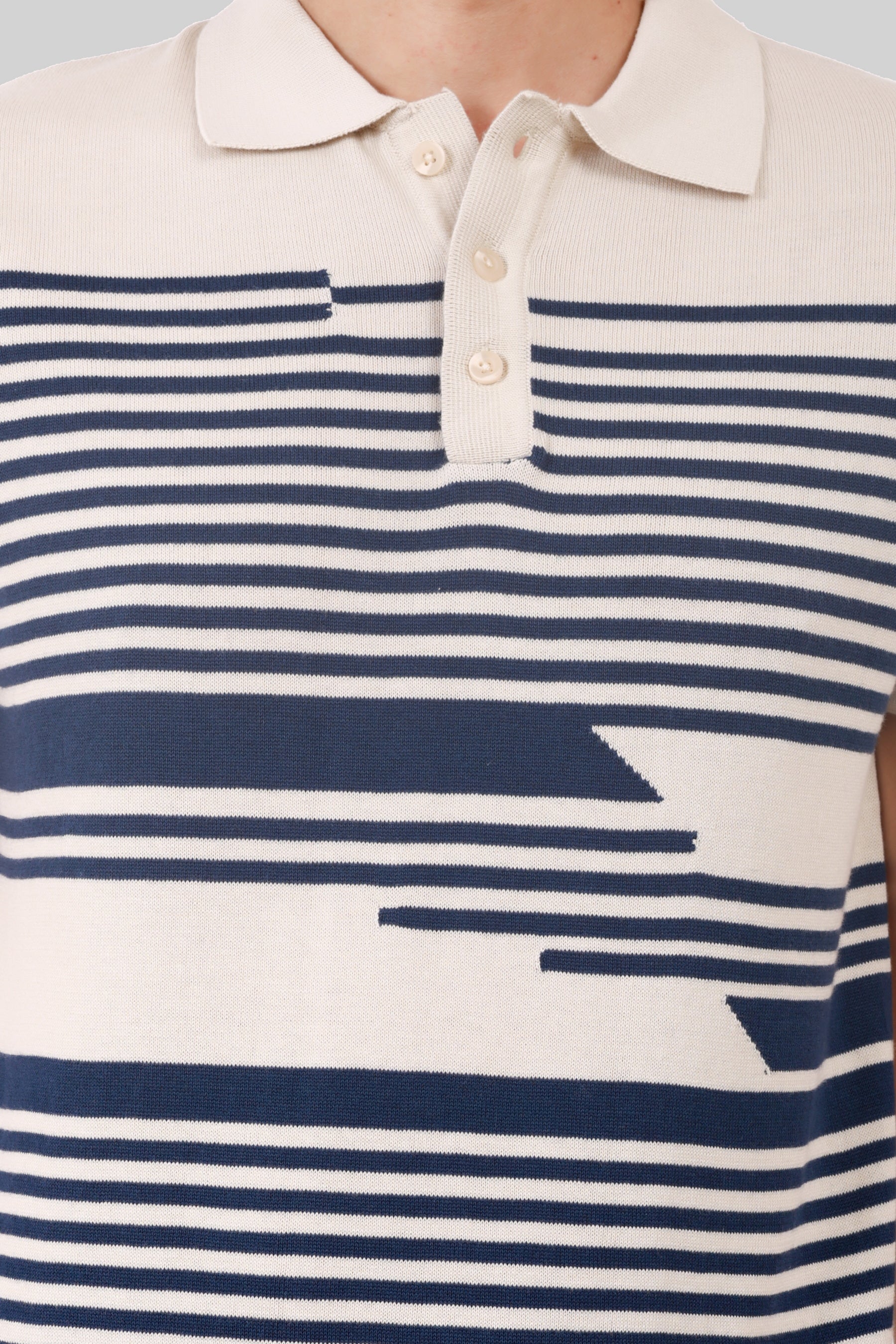 KNITTED COTTON COMPACT T-SHIRT