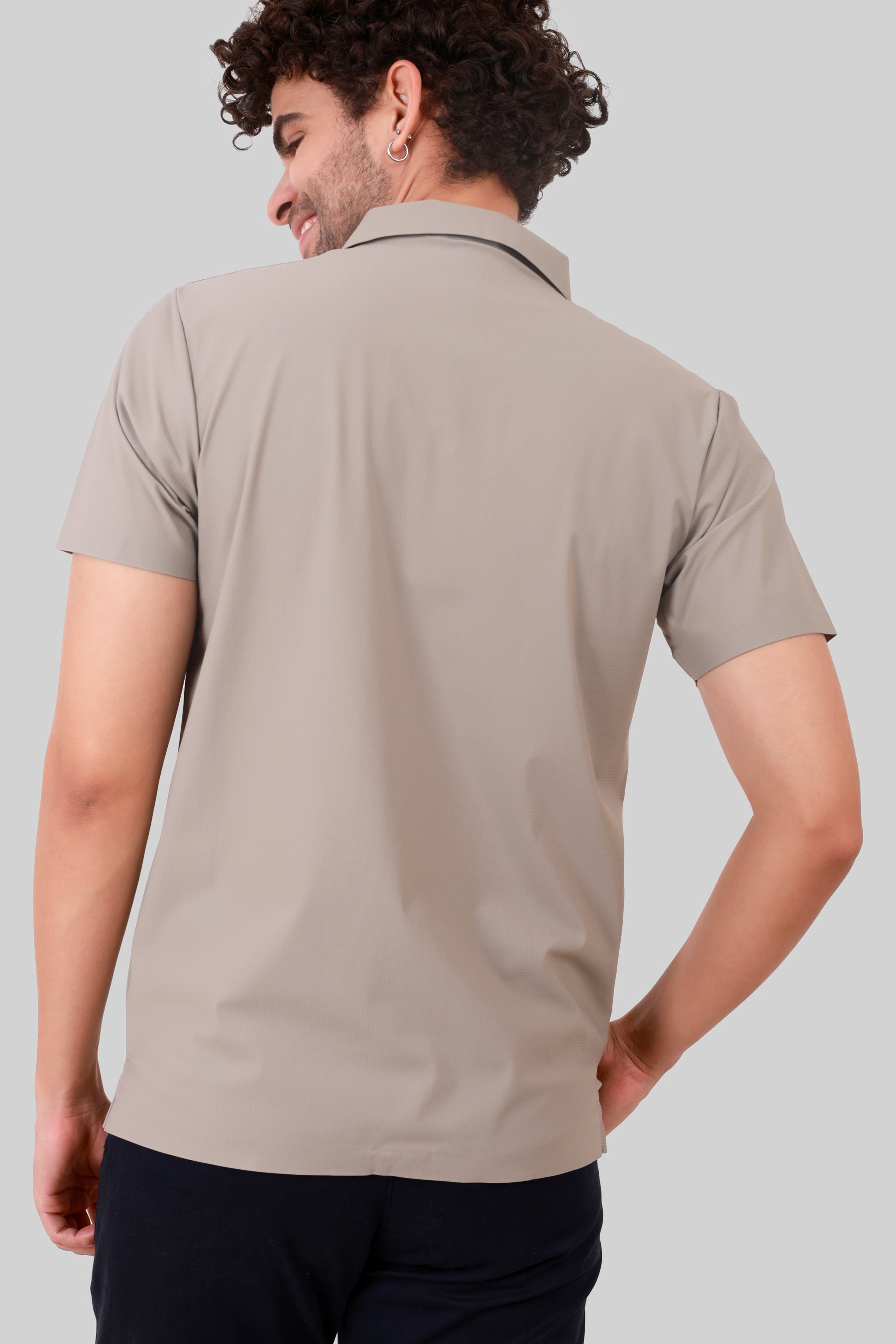 SEAMLESS NYLON COTTON T-SHIRT