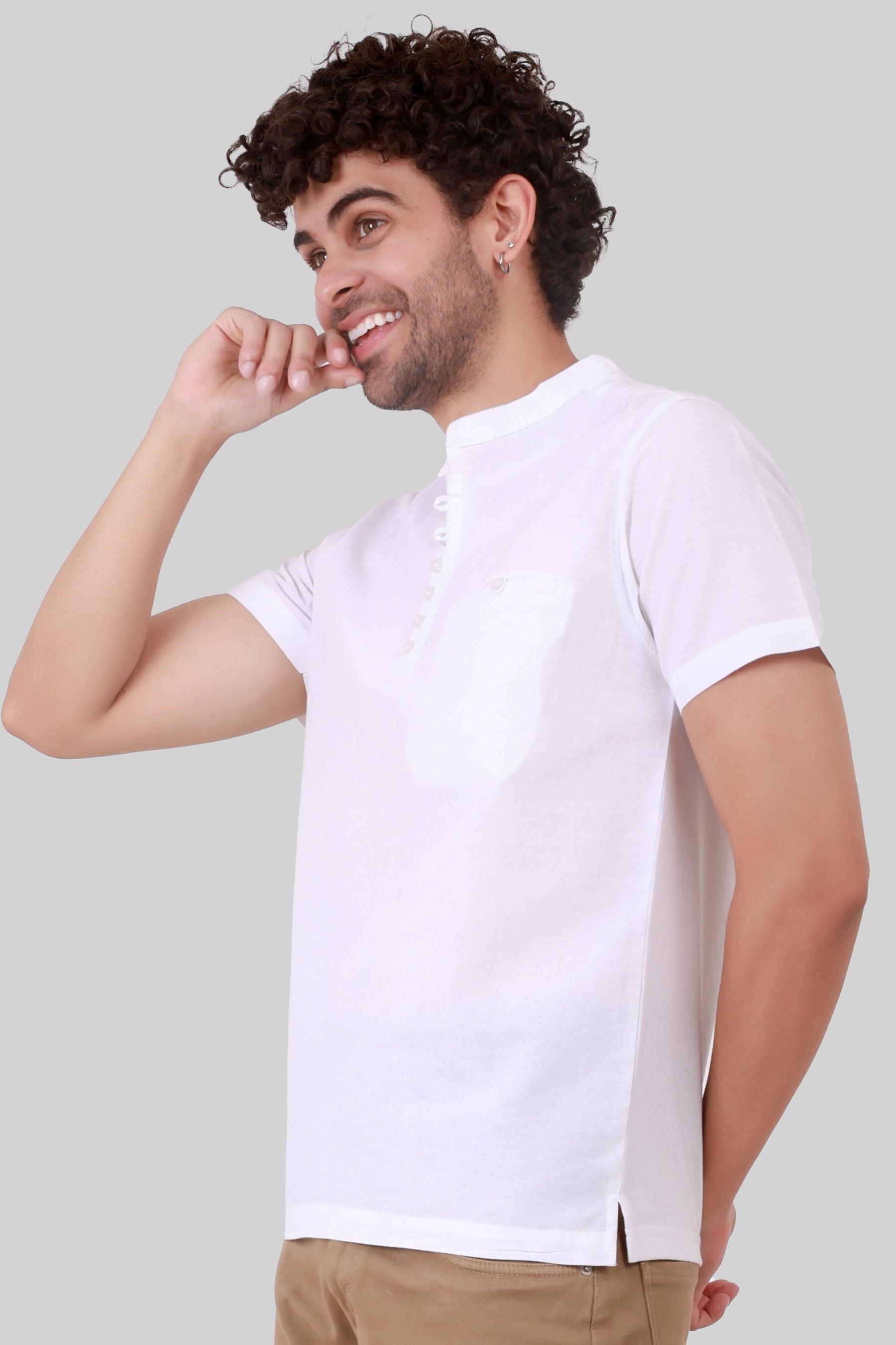 COTTON TEXTILE KURTA T-SHIRT