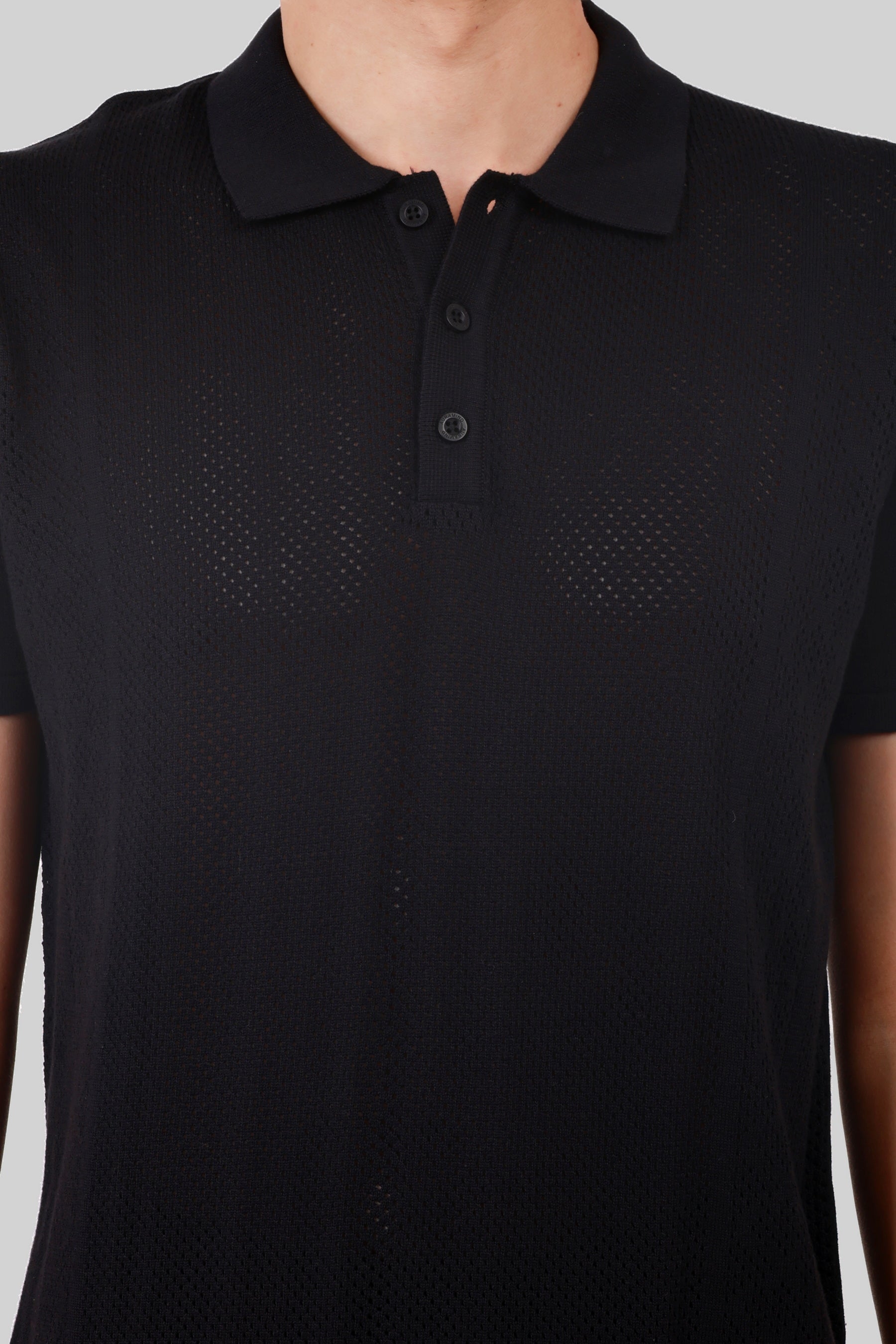 KNITTED COTTON COMPACT T-SHIRT