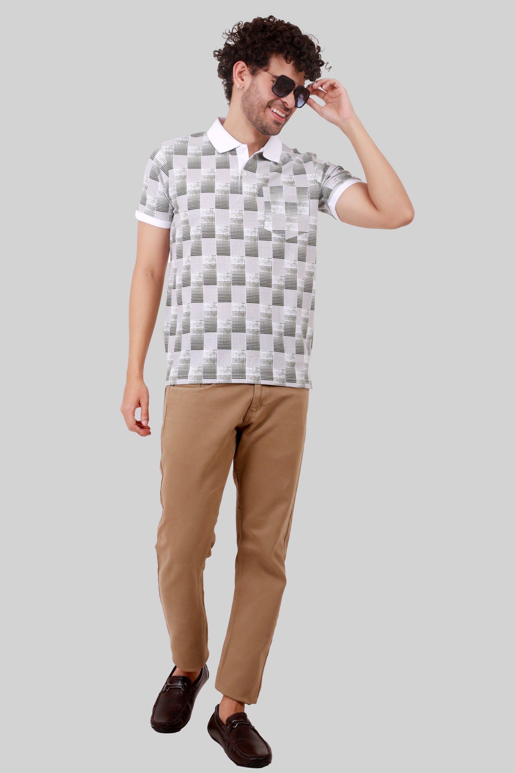 PC COTTON COLLAR T-SHIRT