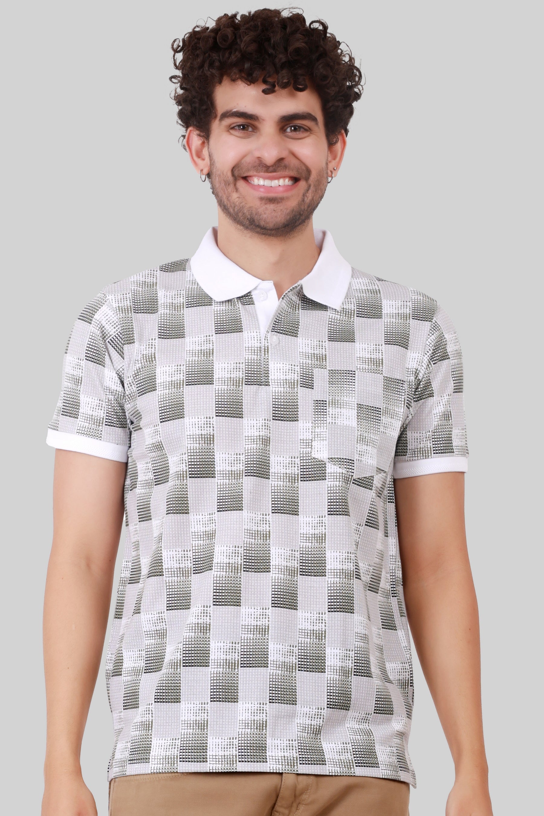 PC COTTON COLLAR T-SHIRT