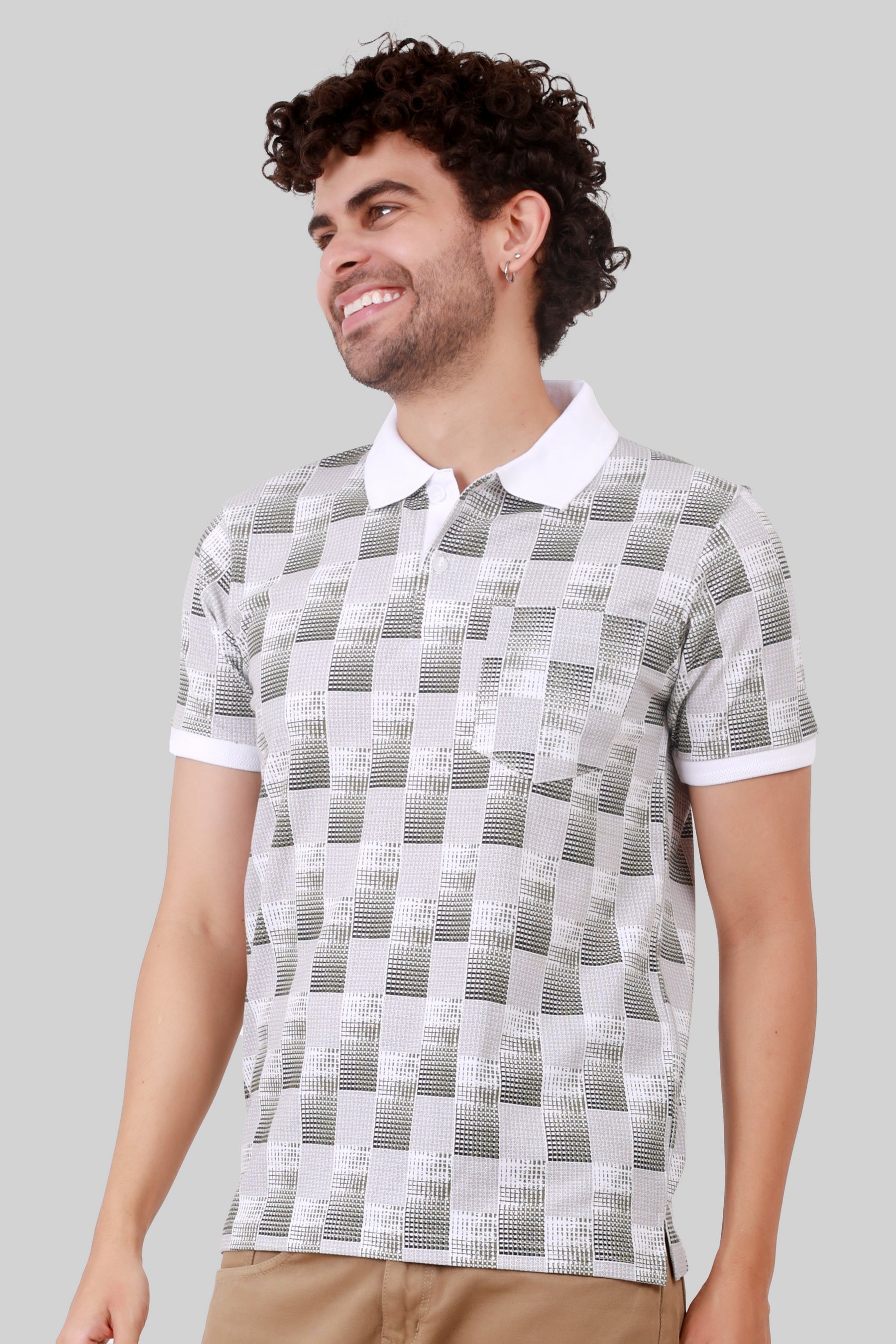 PC COTTON COLLAR T-SHIRT