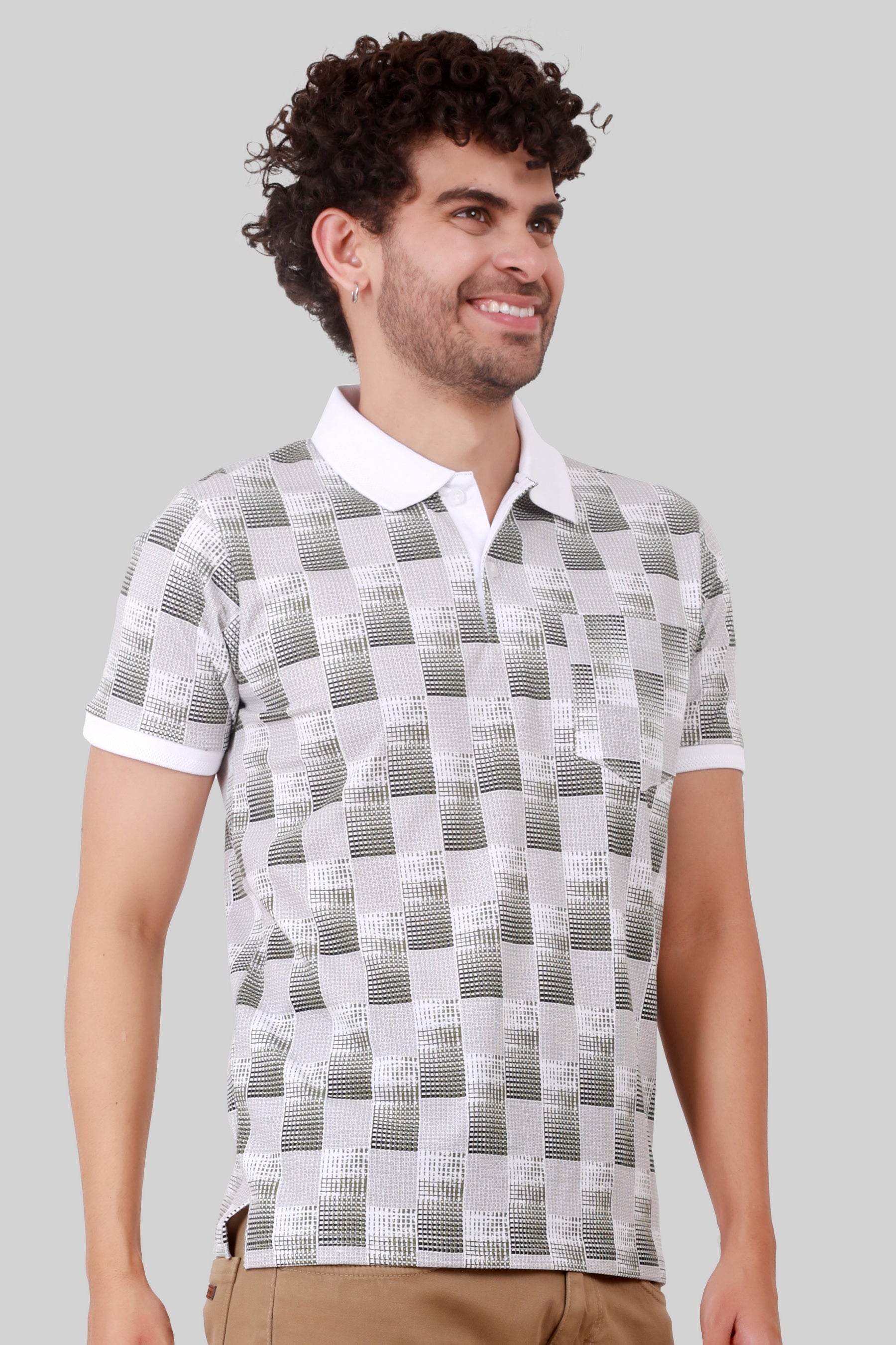 PC COTTON COLLAR T-SHIRT