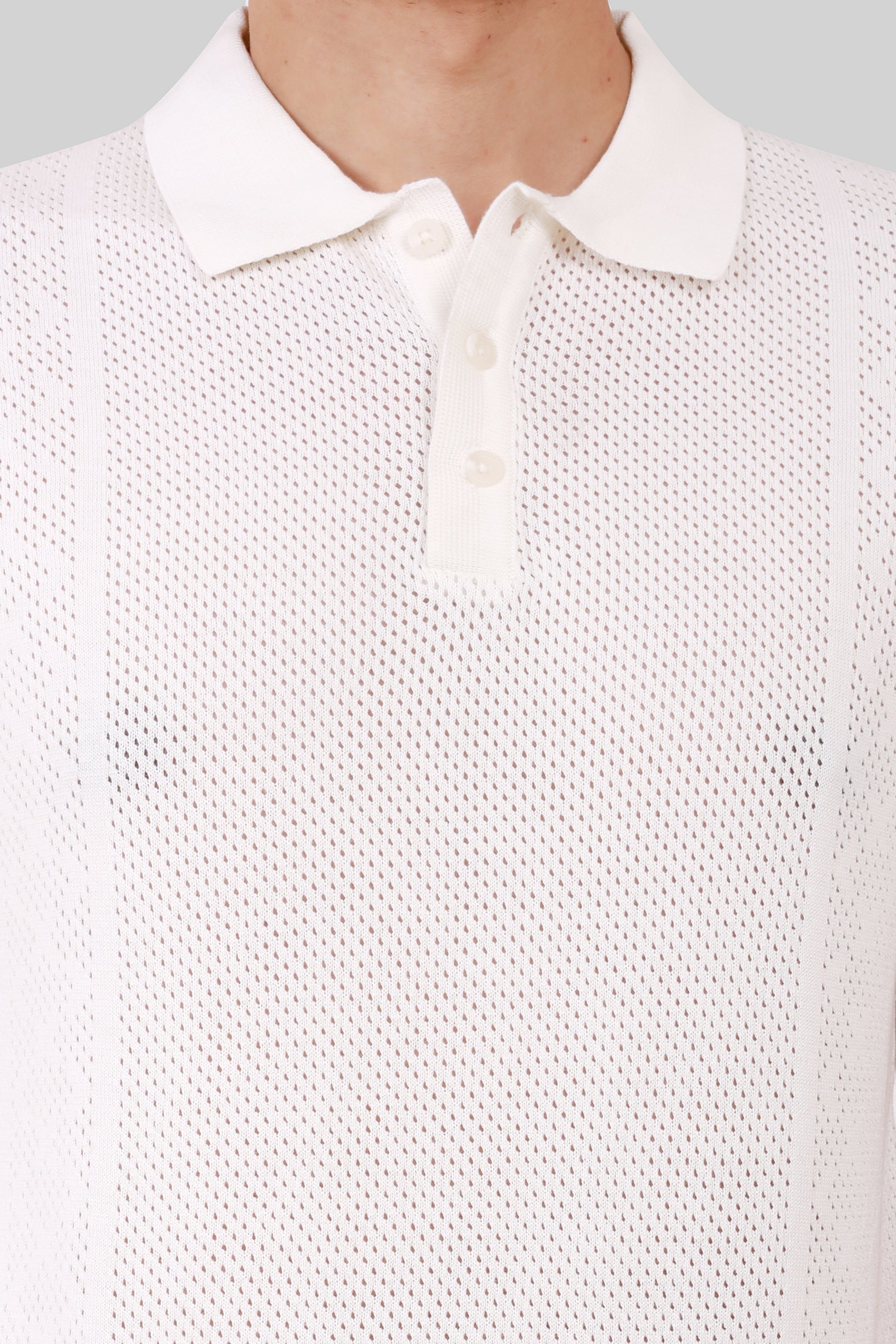 KNITTED COTTON COMPACT T-SHIRT