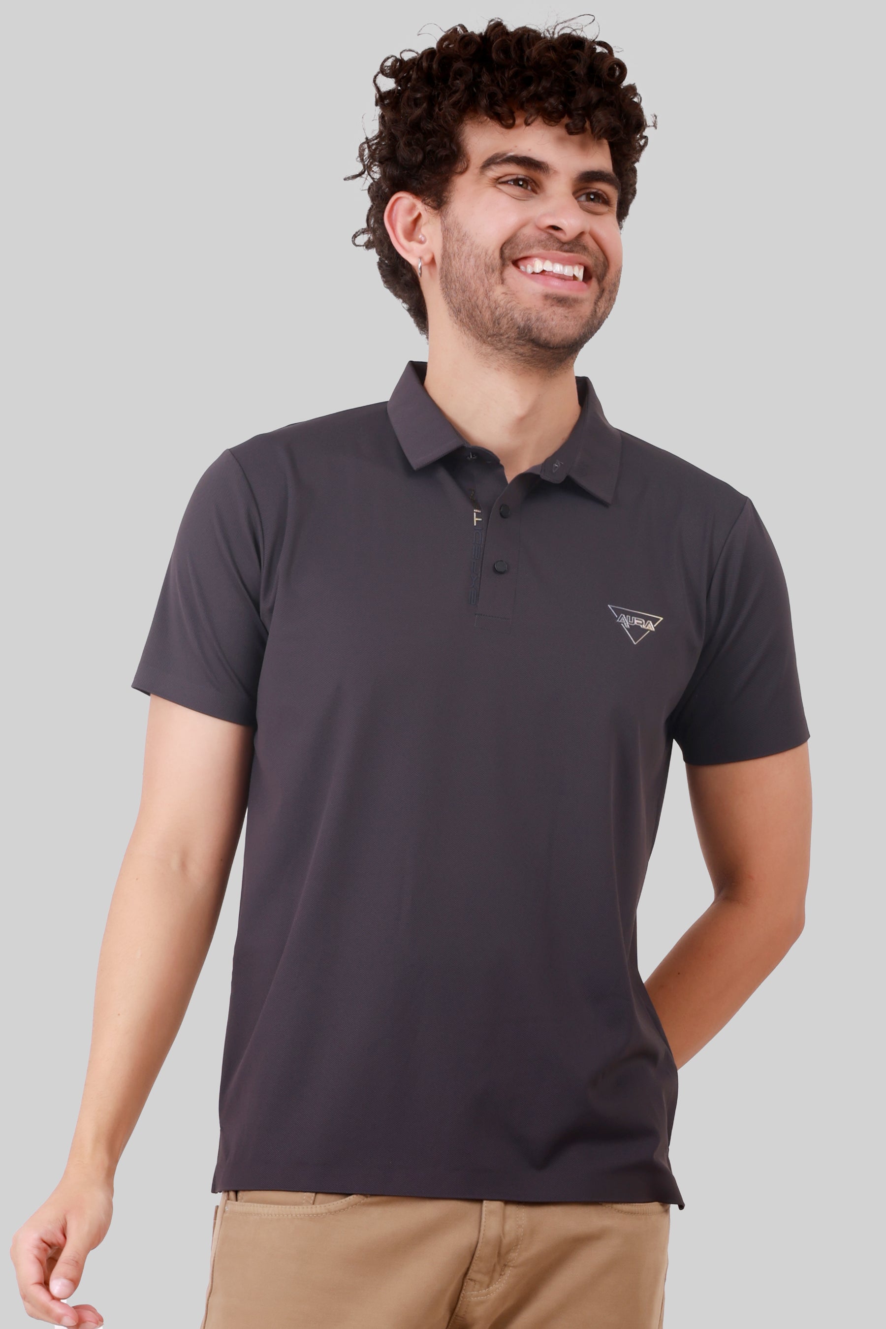 SEAMLESS NYLON COTTON T-SHIRT