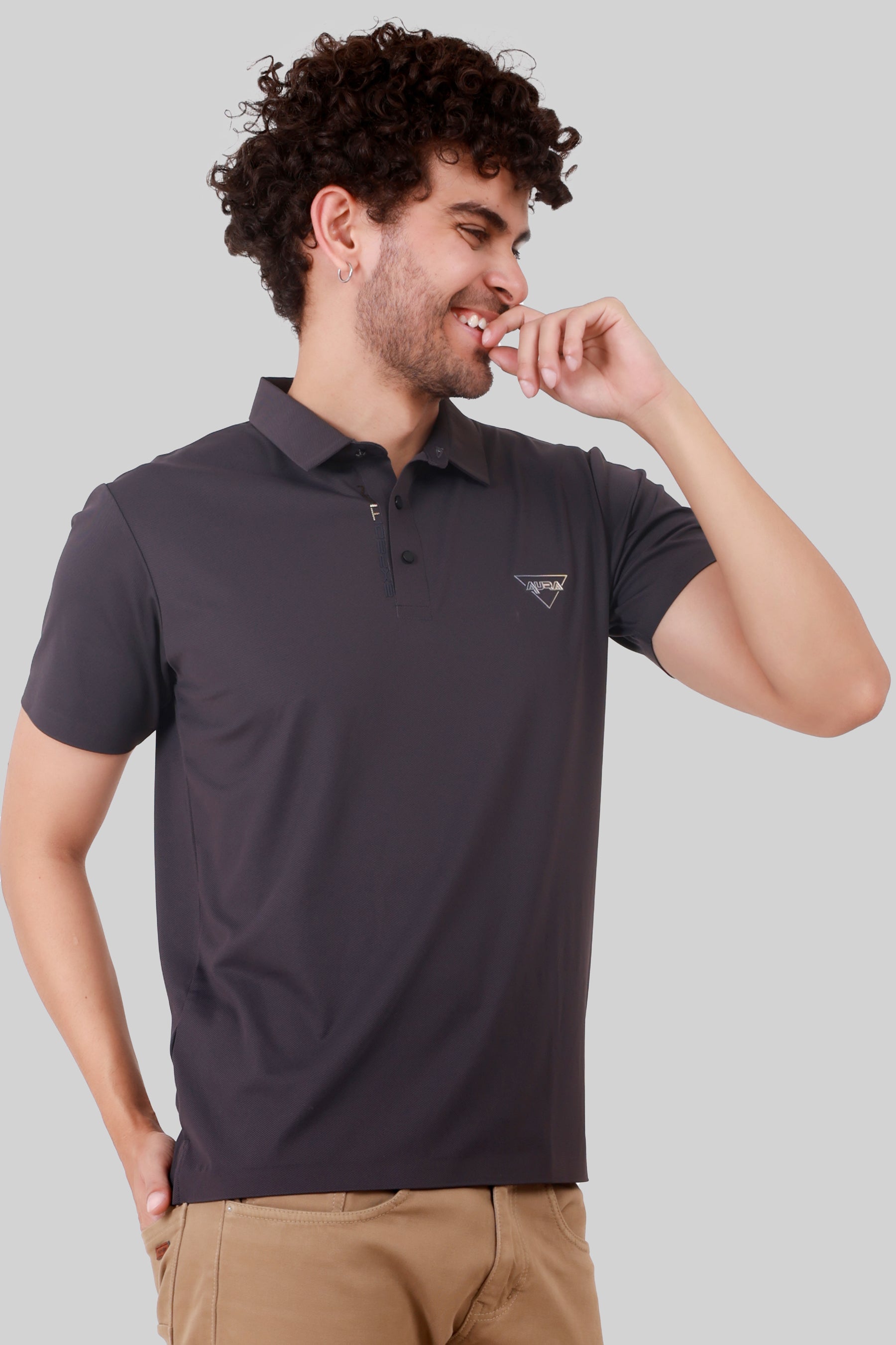 SEAMLESS NYLON COTTON T-SHIRT