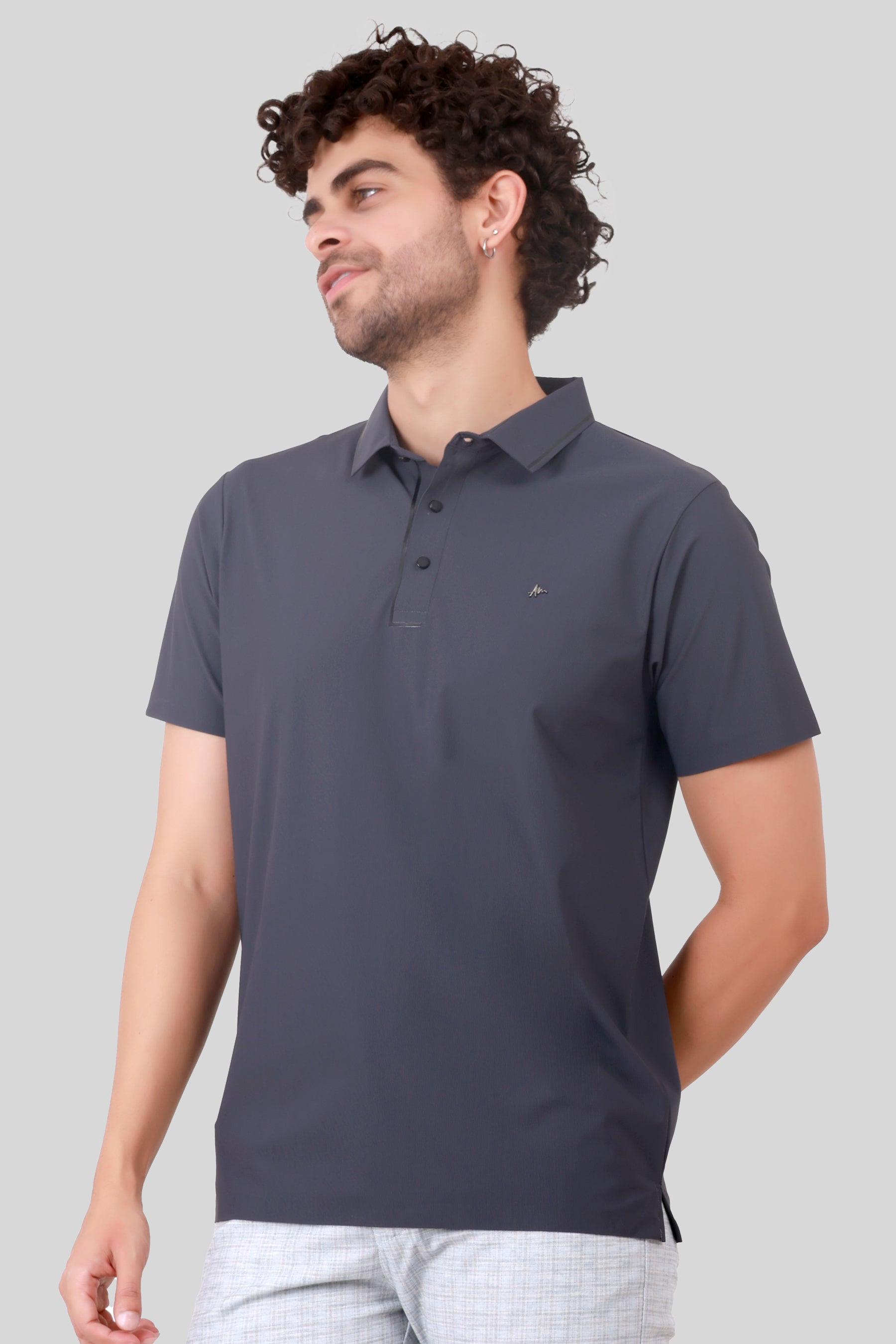 SEAMLESS NYLON COTTON T-SHIRT