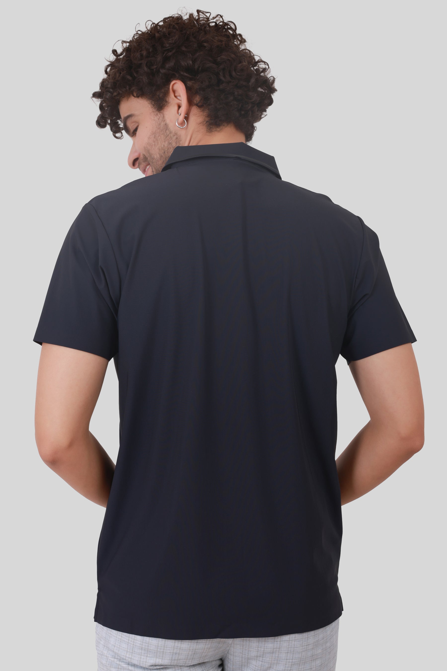 SEAMLESS NYLON COTTON T-SHIRT