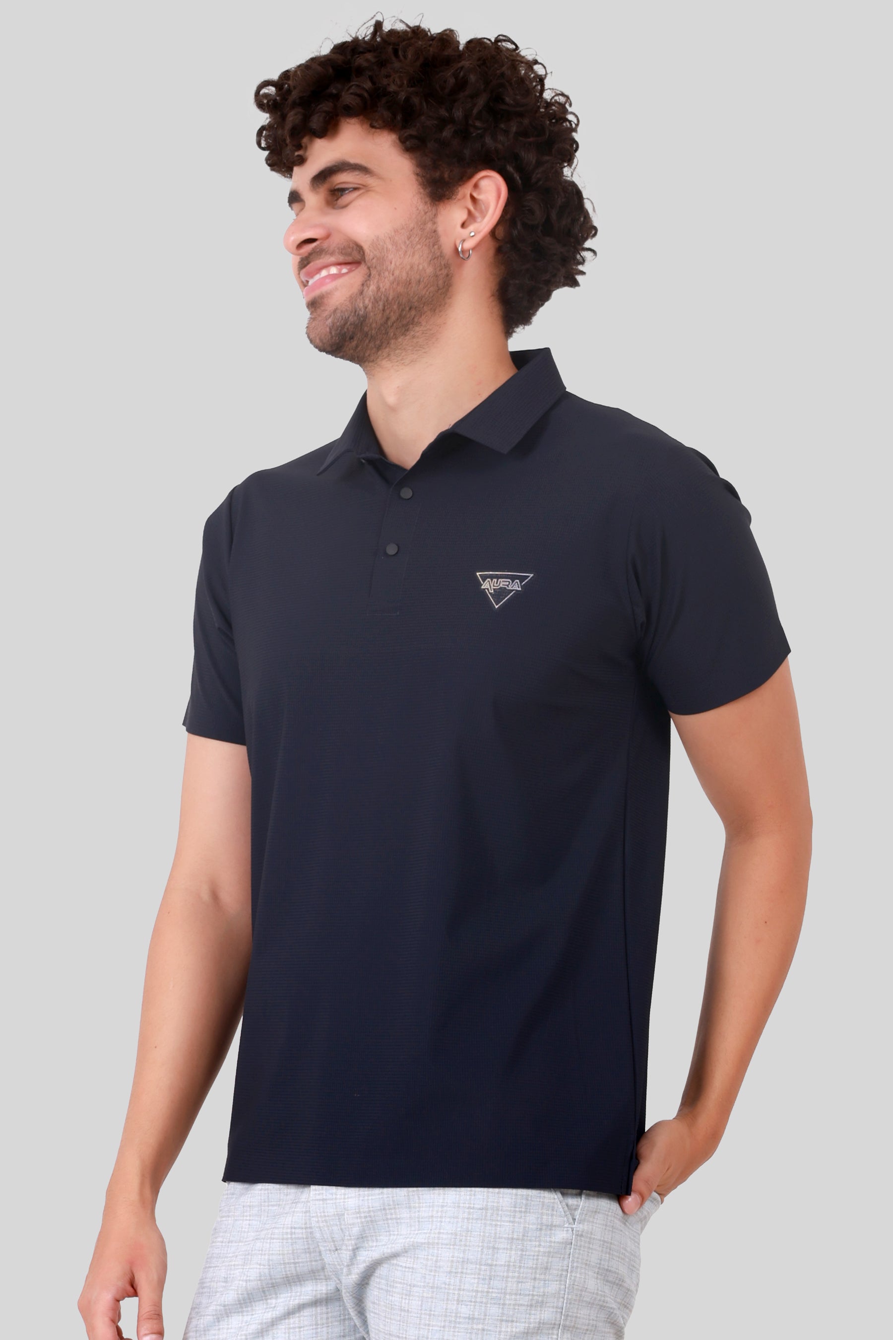 SEAMLESS NYLON COTTON T-SHIRT