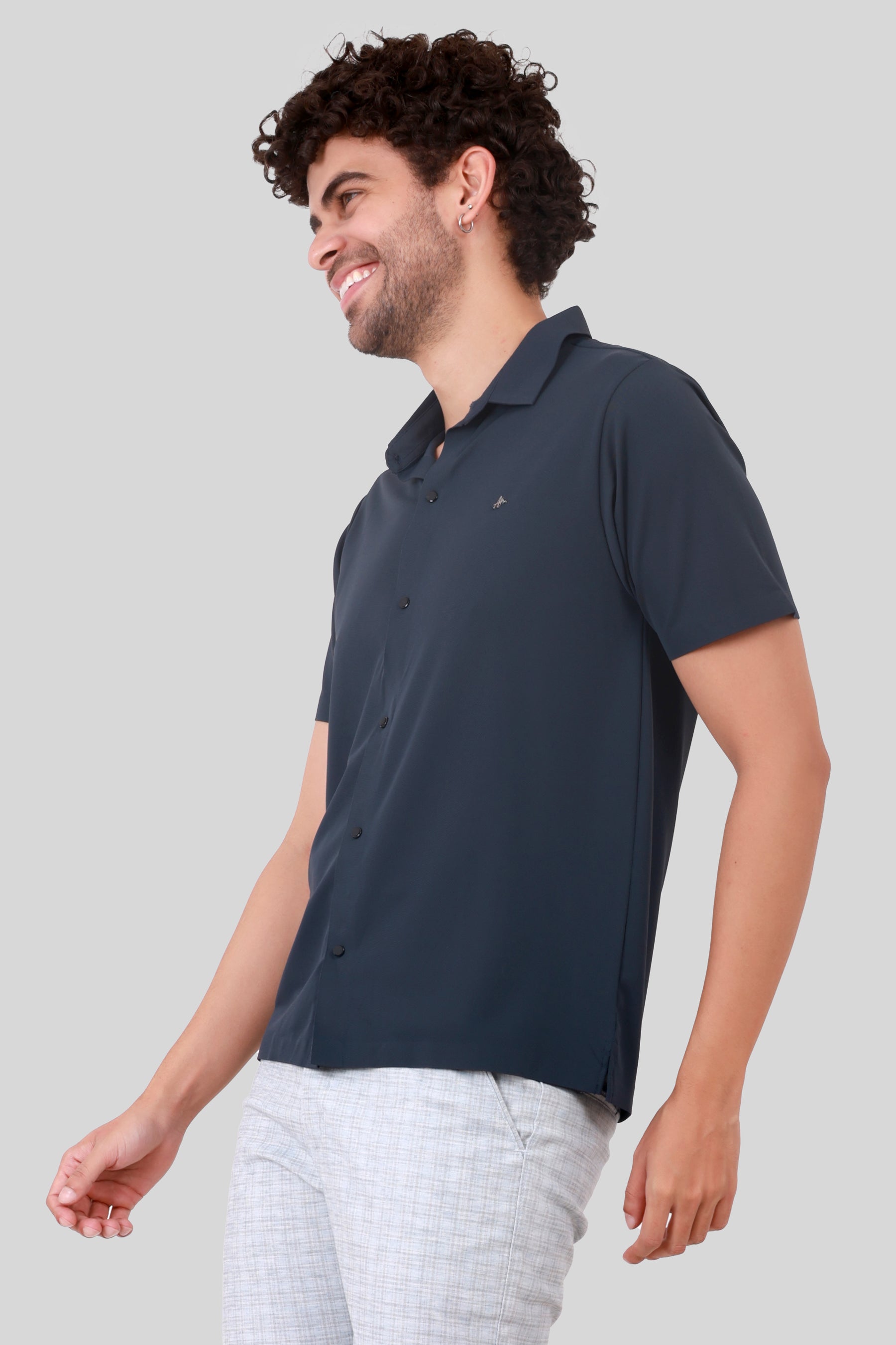 IMPORTED CRUSH FABRIC T-SHIRT