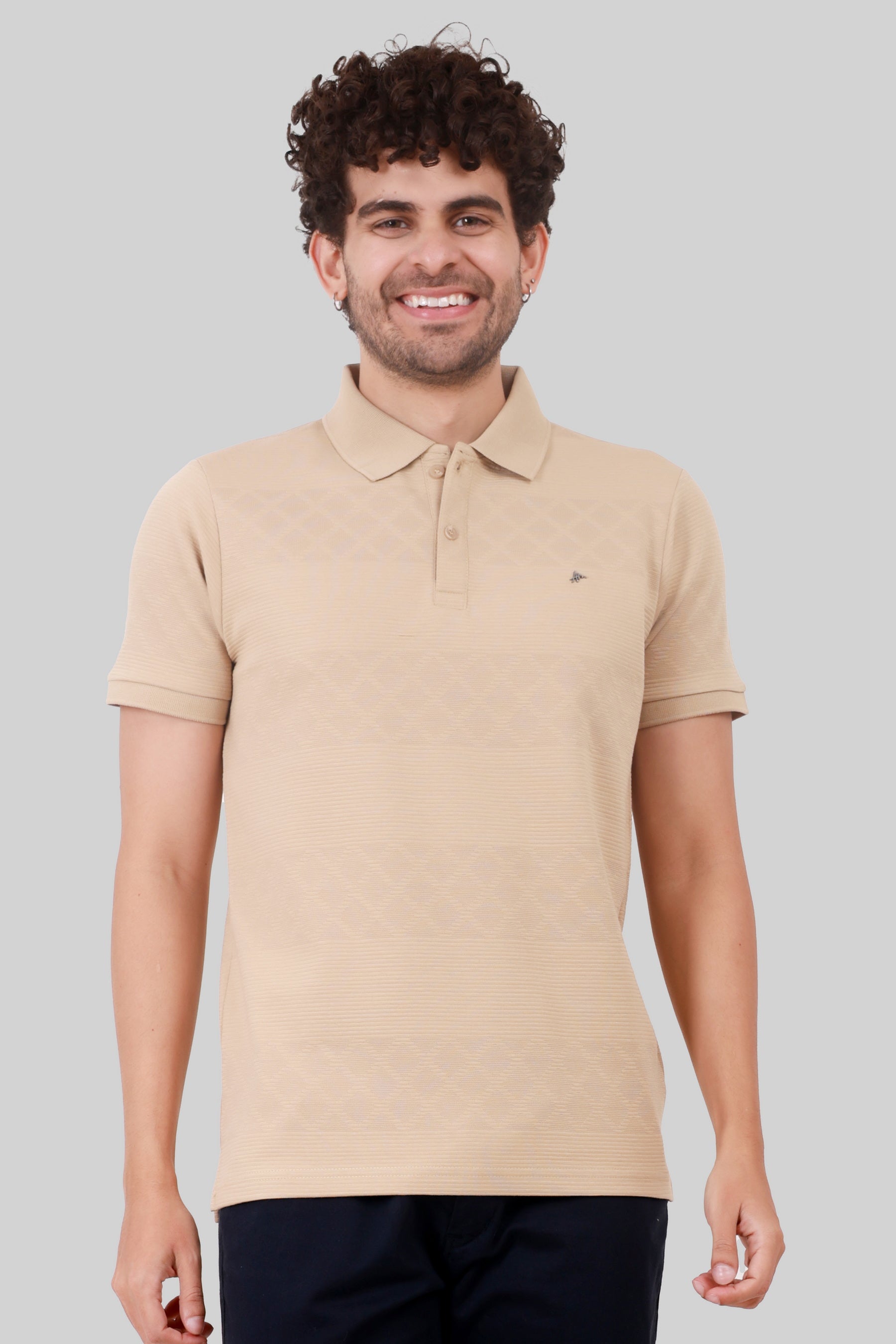 LYCRA COTTON COLLAR T-SHIRT