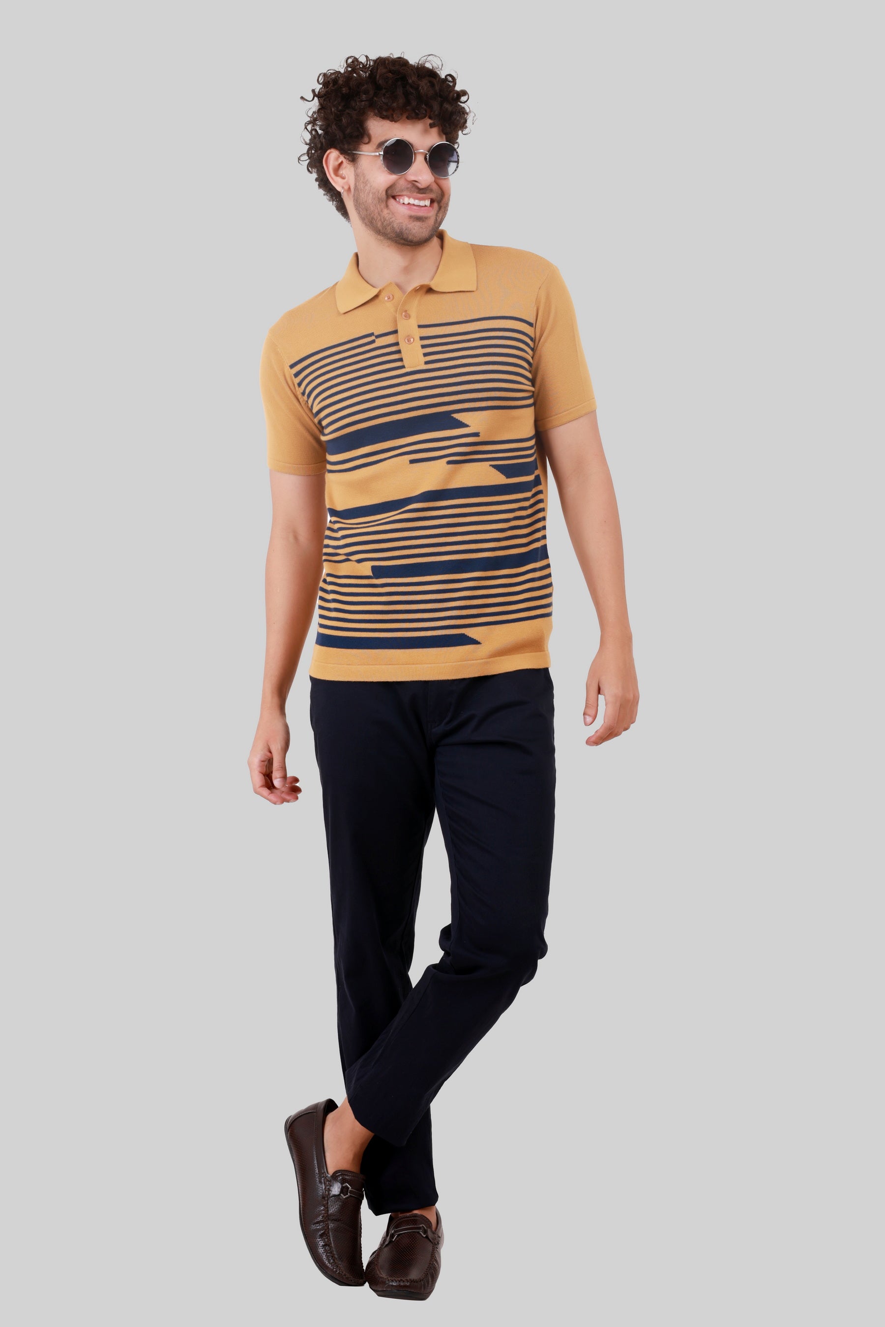 KNITTED COTTON COMPACT T-SHIRT