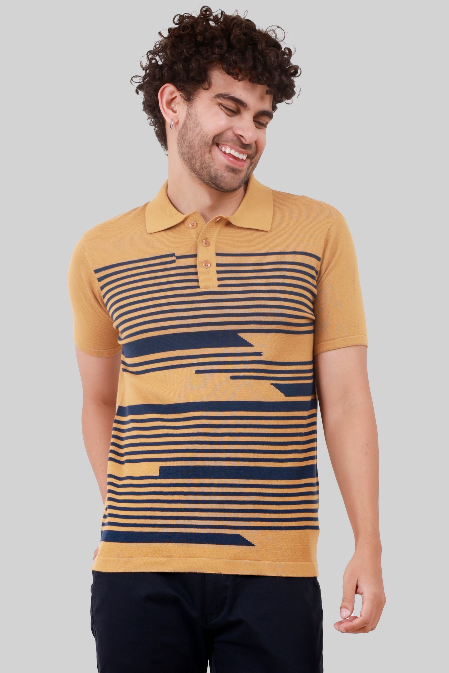 KNITTED COTTON COMPACT T-SHIRT