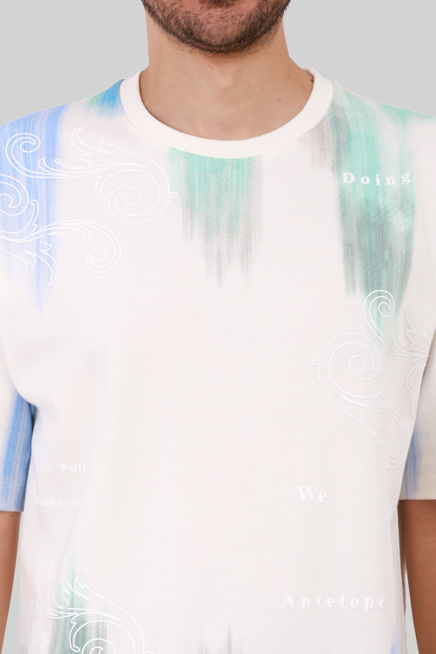 OFF SHOULDER COTTON HEAVY GSM T-SHIRT
