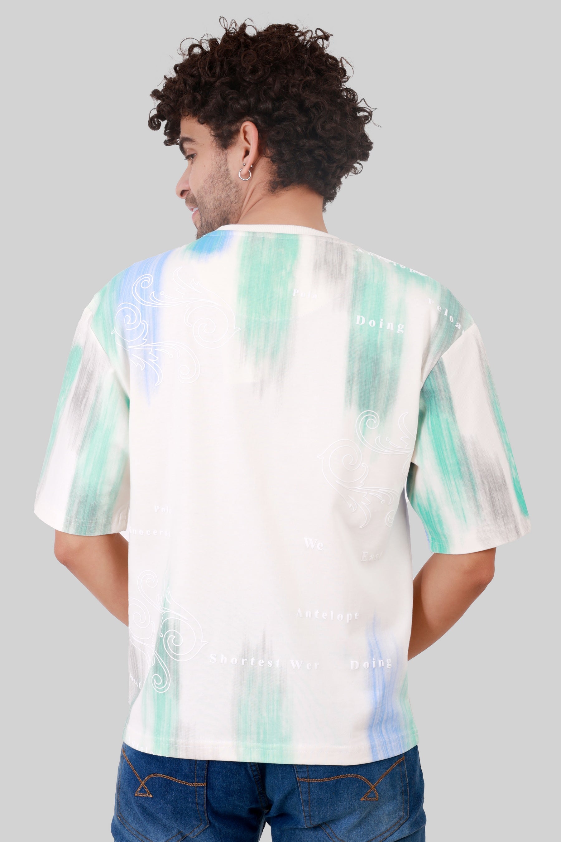 OFF SHOULDER COTTON HEAVY GSM T-SHIRT
