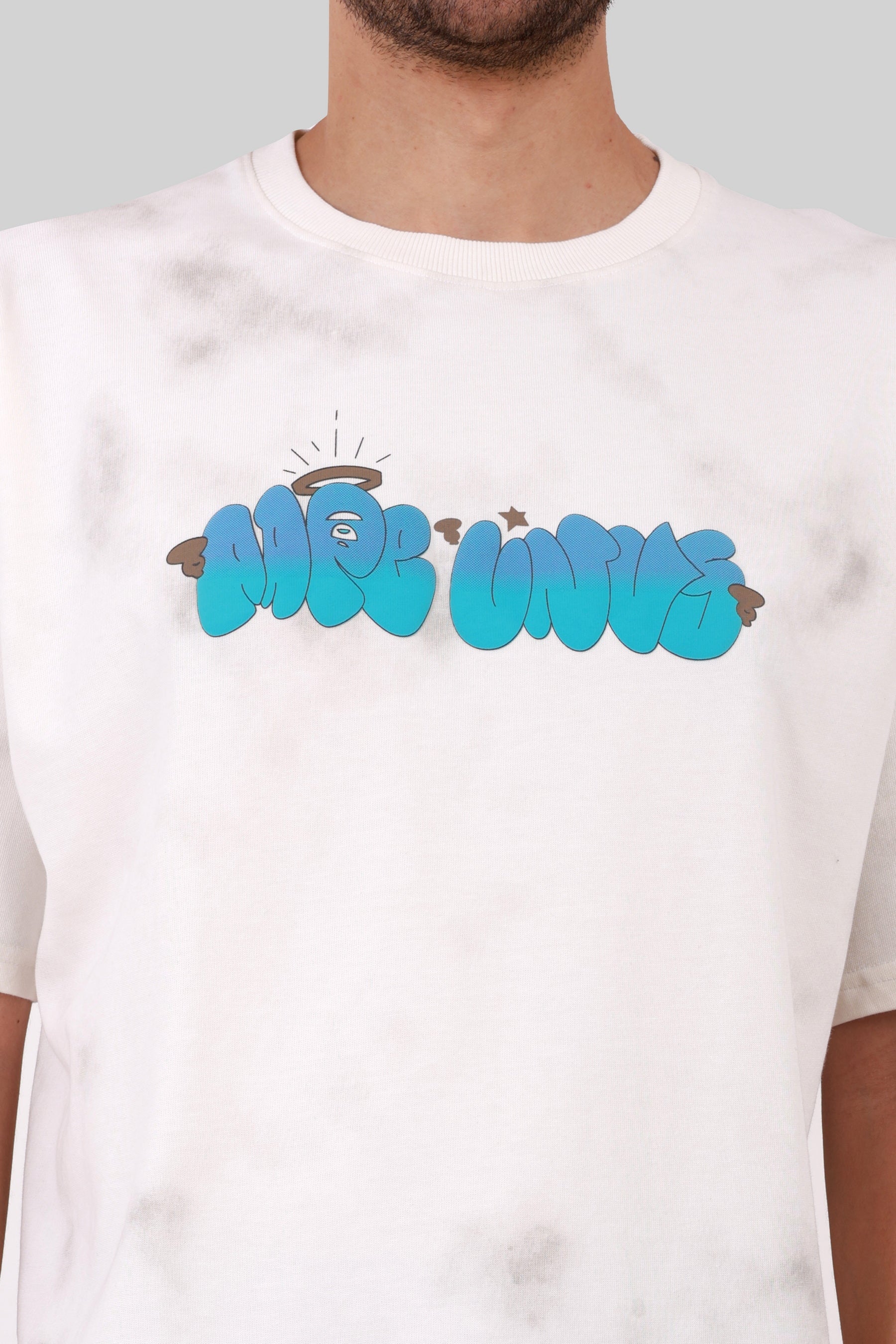OFF SHOULDER COTTON HEAVY GSM T-SHIRT