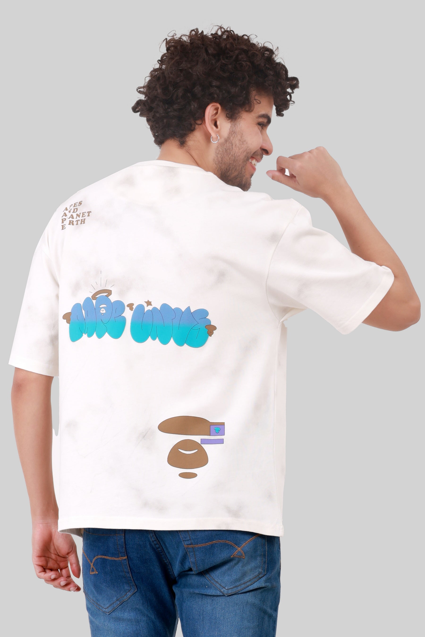 OFF SHOULDER COTTON HEAVY GSM T-SHIRT