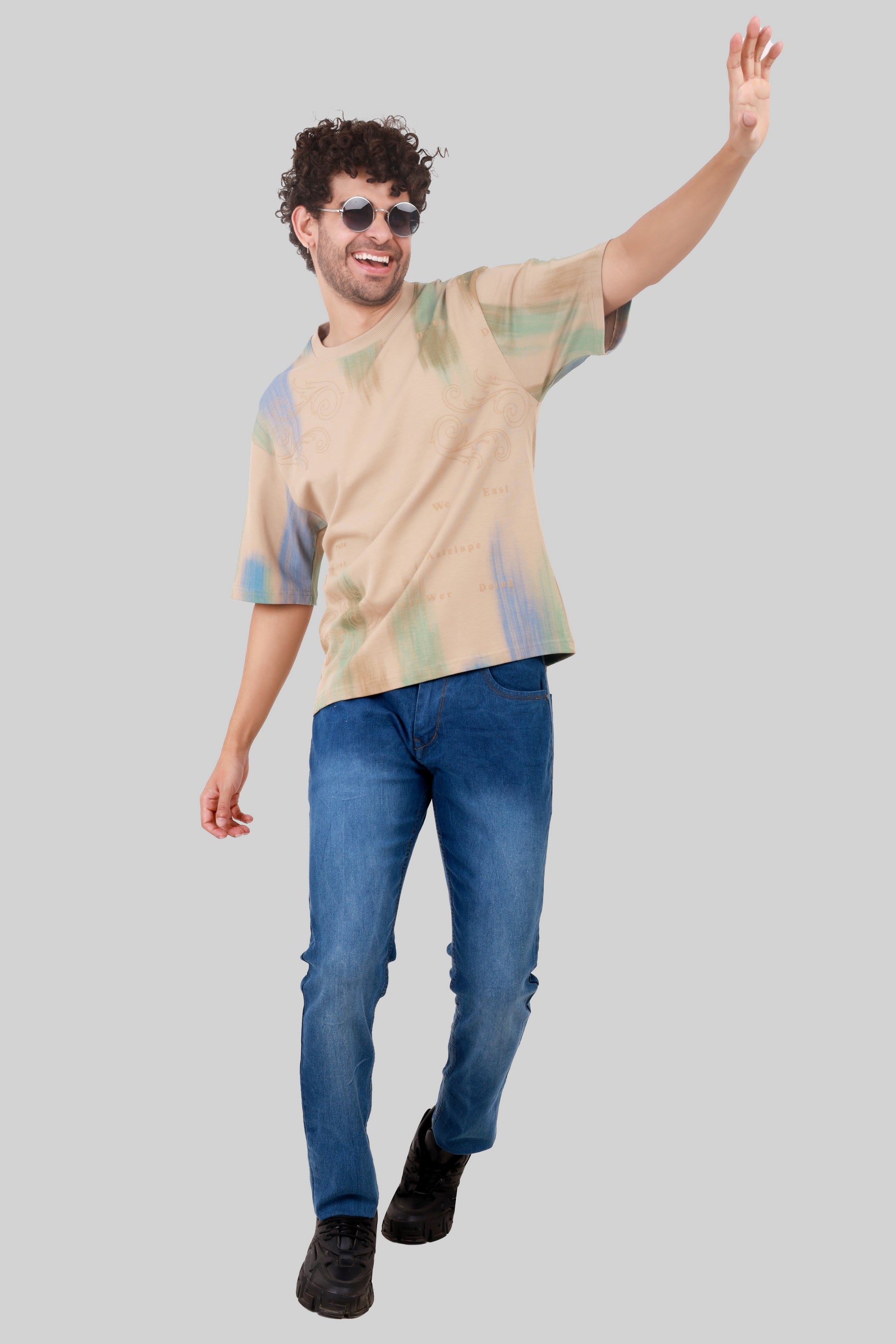 OFF SHOULDER COTTON HEAVY GSM T-SHIRT