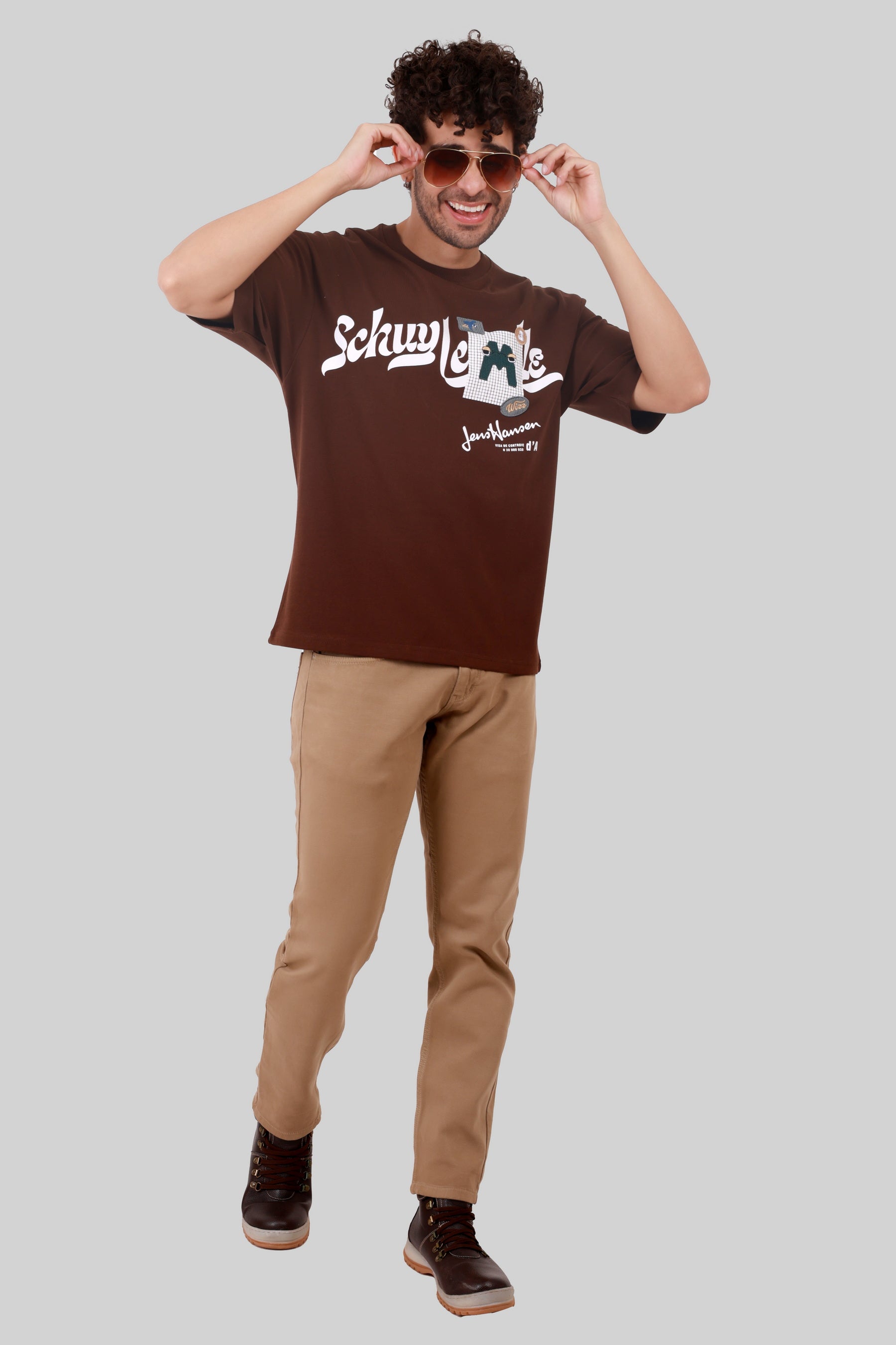 OFF SHOULDER COTTON HEAVY GSM T-SHIRT