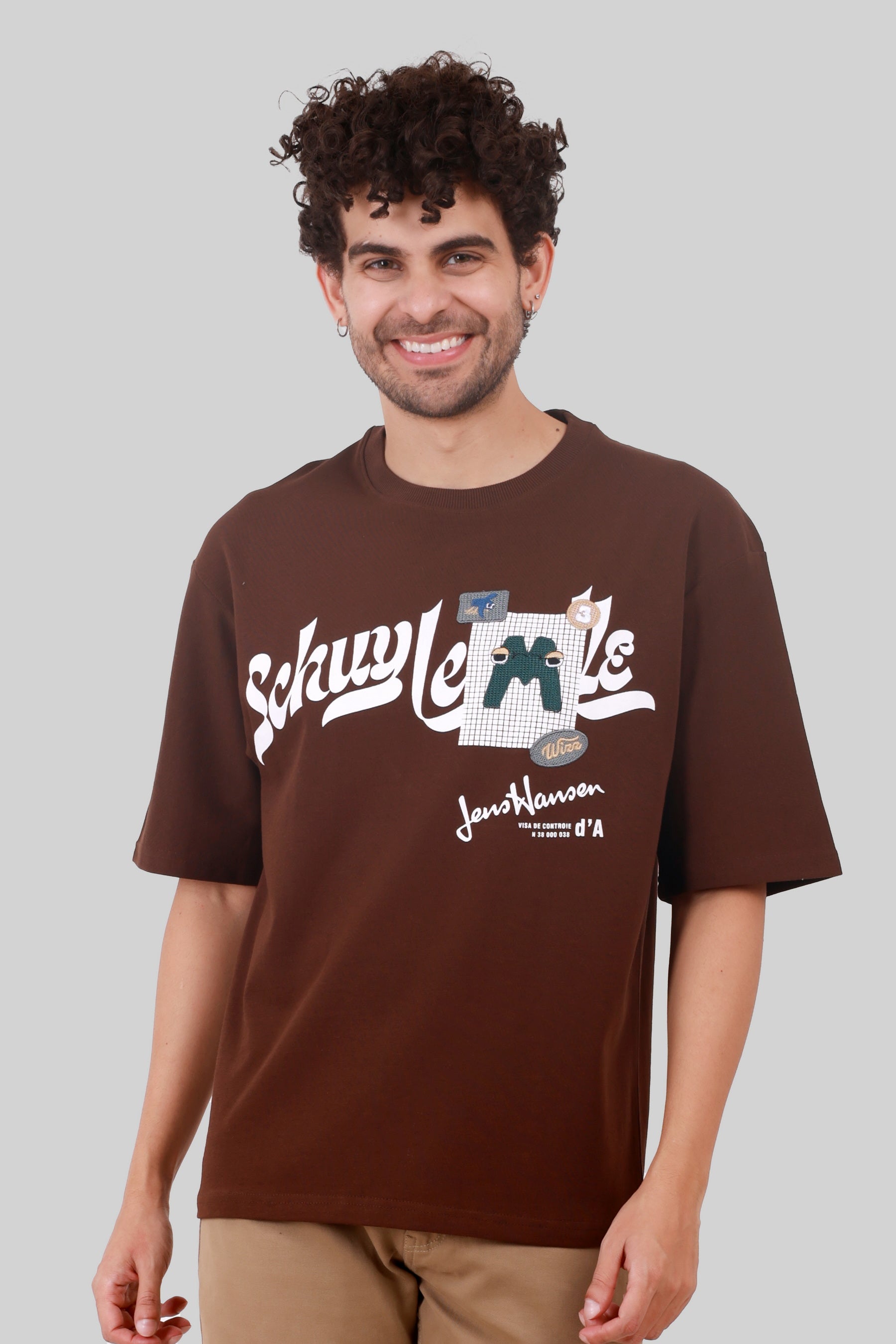 OFF SHOULDER COTTON HEAVY GSM T-SHIRT