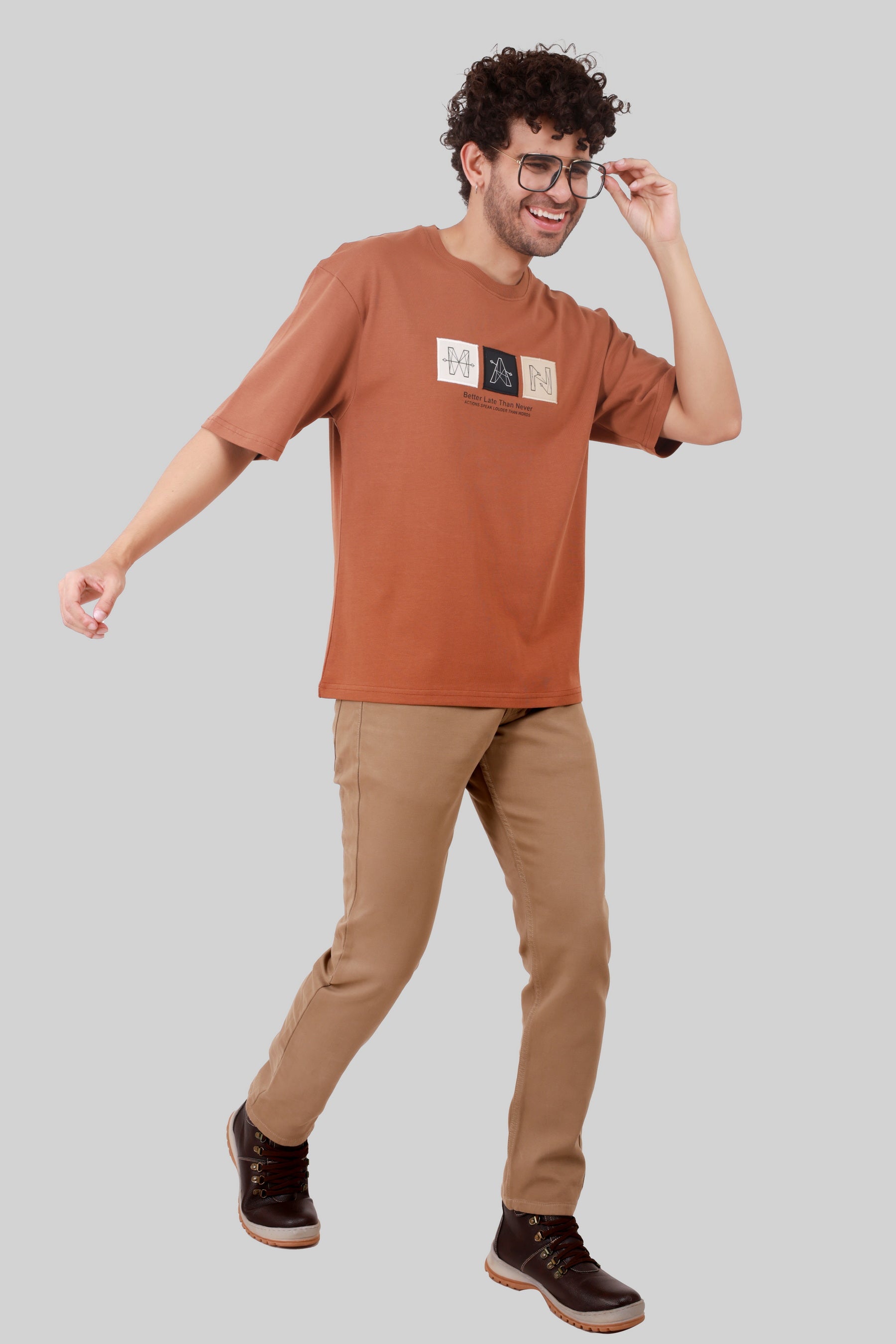 OFF SHOULDER COTTON HEAVY GSM T-SHIRT