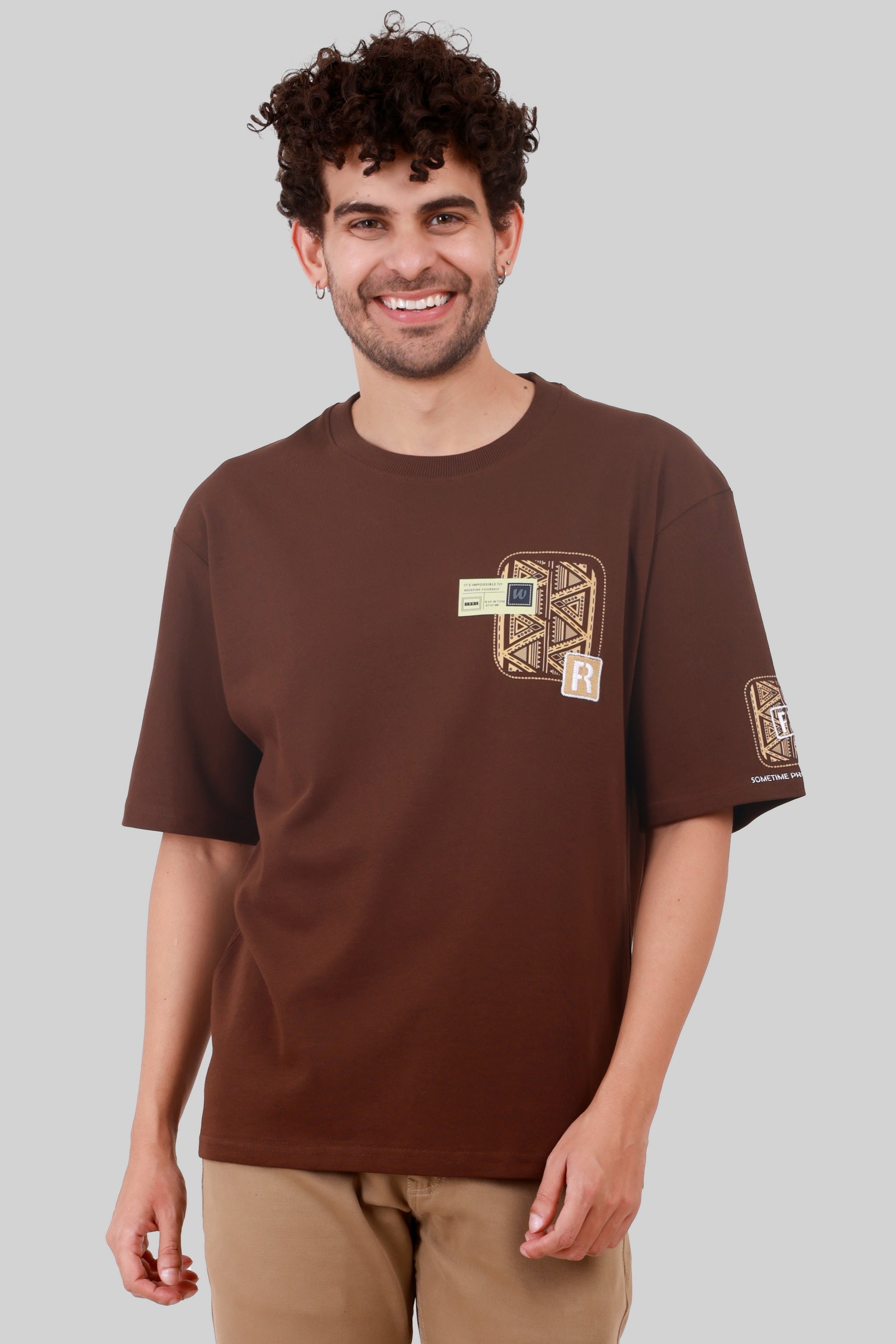 OFF SHOULDER COTTON HEAVY GSM T-SHIRT